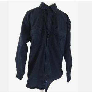 5.11 Tactical Black Long Sleeve Button Down Canvas Shirt